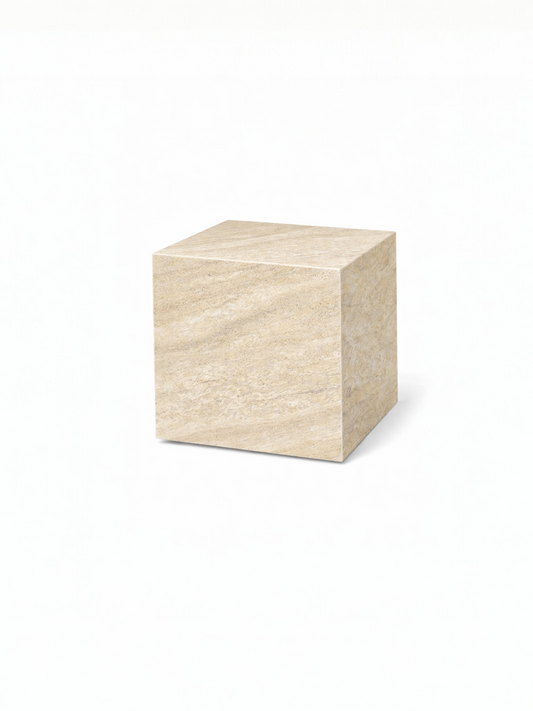 Beistelltisch Cube Travertin
